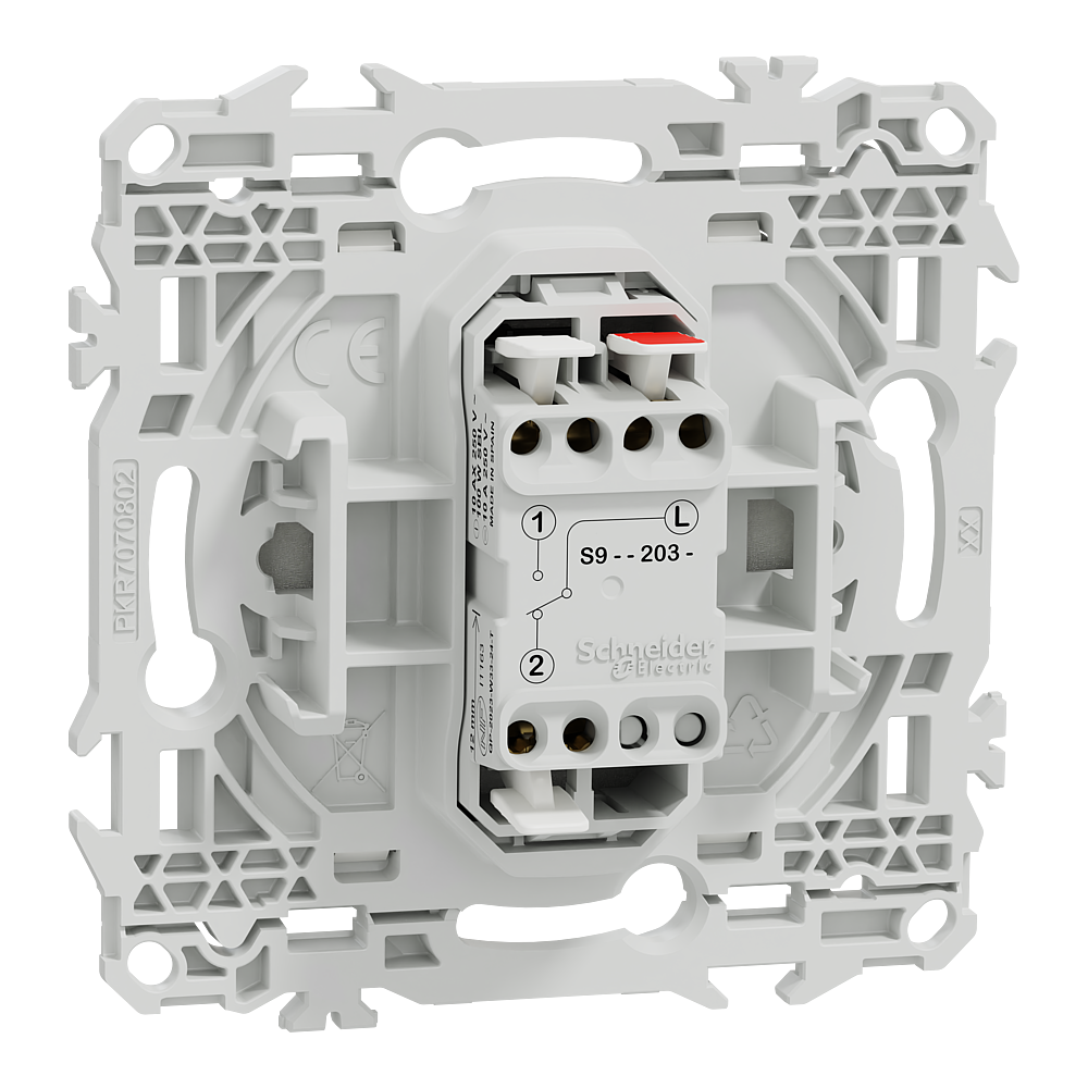 Odace va-et-vient ou pouss. levier blanc